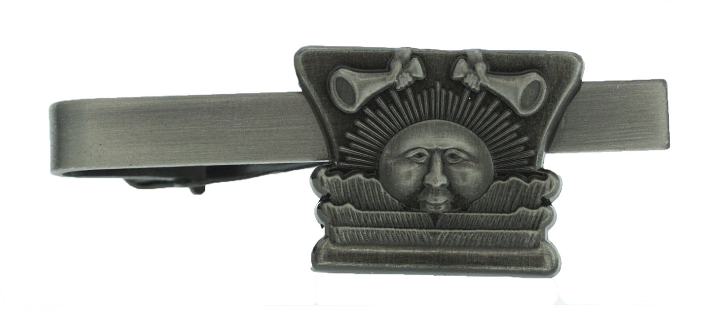 J9TB Sunstone Silver Tone Tie Bar