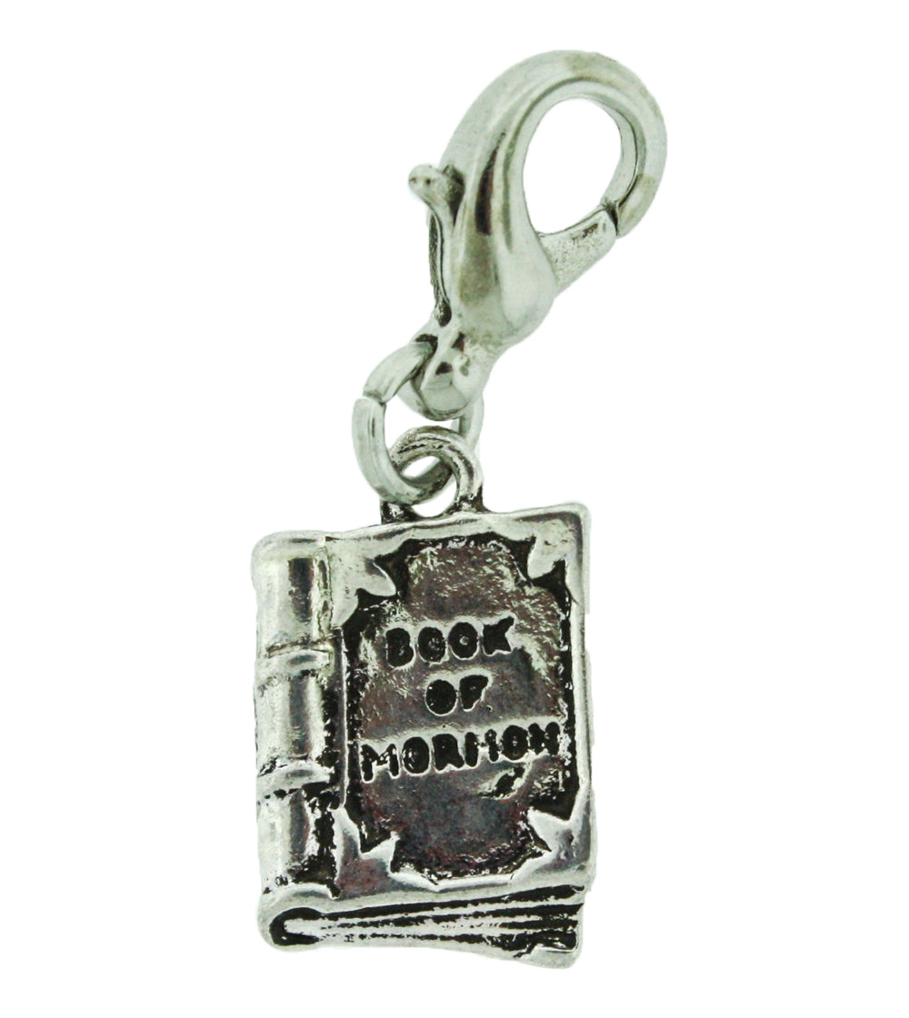 H7 Book Mormon ctr Charm Silver