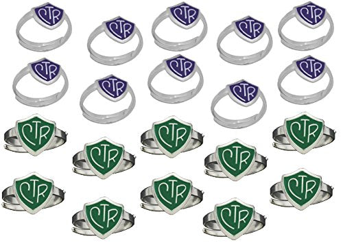 H14G - H14PR Adjustable CTR Ring Green Purple  