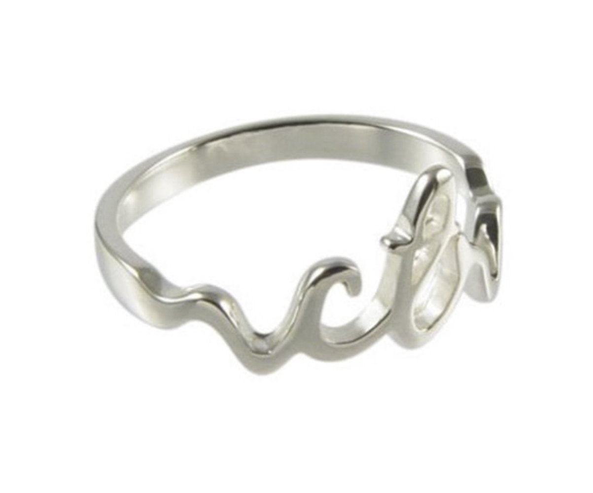 H13 Mormon LDS Unisex CTR Cursive Stainless Steel CTR Ring One Moment In Time