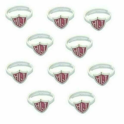 H14HLJ Mormon LDS Unisex CTR Kids Ring 10 Pack Adjustable HLJ Pink One Moment In Time