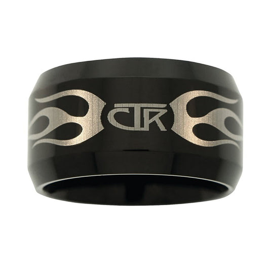 J129 CTR Ring Flames Black Titanium Ion Carbide Ignitor