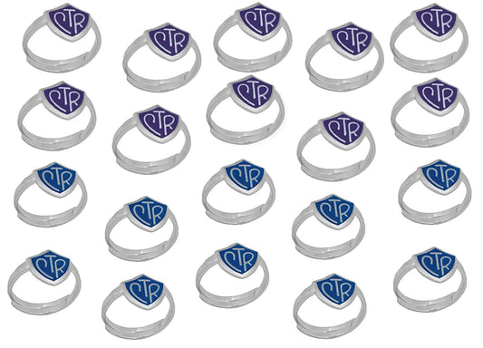 H14PR - H14B Adjustable CTR Ring Purple Blue 