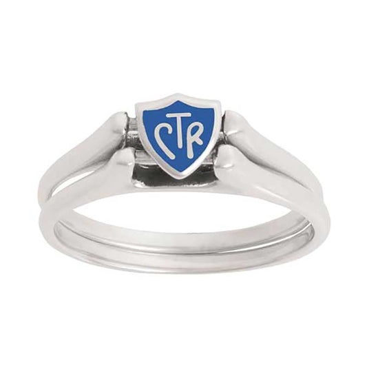 J62B CTR RING Sterling Silver  Flip Blue 5