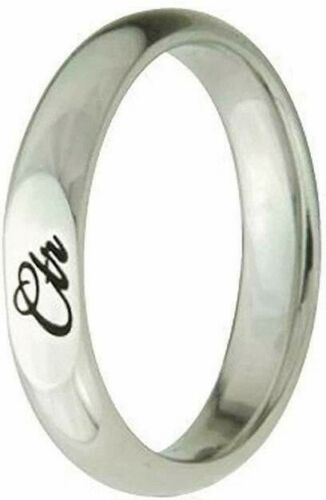 J178 Mormon LDS Unisex CTR RING Remy Stainless Steel Size 4 - 9.5 One Moment in Time