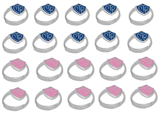 H14B - H14P Adjustable CTR Ring Blue Pink 