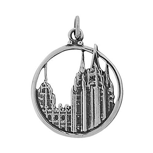 J33 Salt Lake Temple Circle Charm