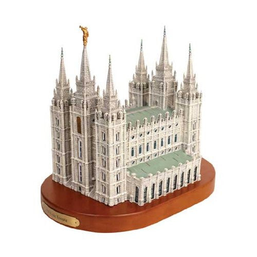 S40W Salt Lake City Temple Replica on wood base Statue